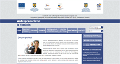 Desktop Screenshot of antreprenoriatfeminin.ro